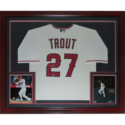 Mike trout autographed jersey outlet