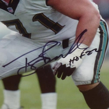 Tony Boselli Autographed Jacksonville Jaguars Deluxe Framed 16x20 Photo w/ "HOF 22"