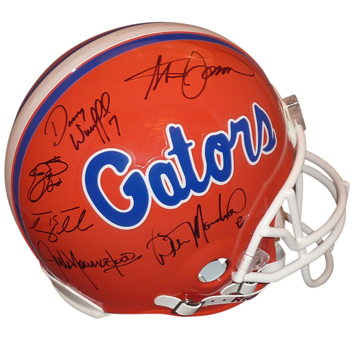 Florida Gators "Ring of Honor" Autographed Proline Helmet - Wilber Marshall, Emmitt Smith, Steve Spurrier, Tim Tebow, Danny Wuerffel, Jack Youngblood