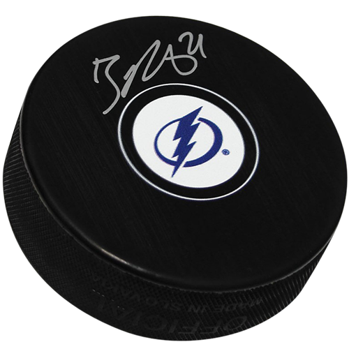 Brayden Point Autographed Tampa Bay Lightning Hockey Puck - JSA
