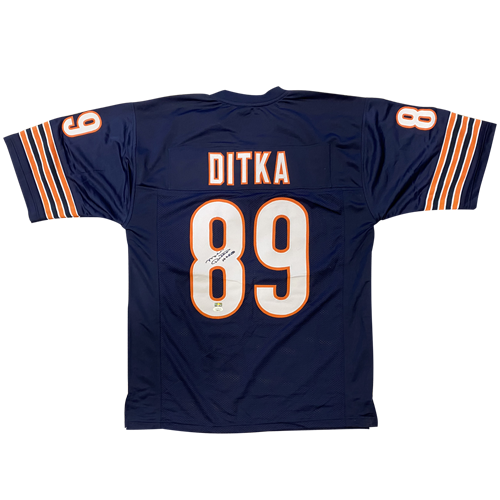 Mike Ditka Autographed Chicago (Navy Blue #89) Custom Jersey - JSA
