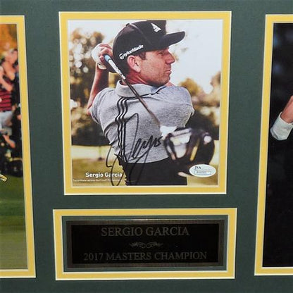 Sergio Garcia Autographed 2017 Masters Champion Tribute Collage Frame