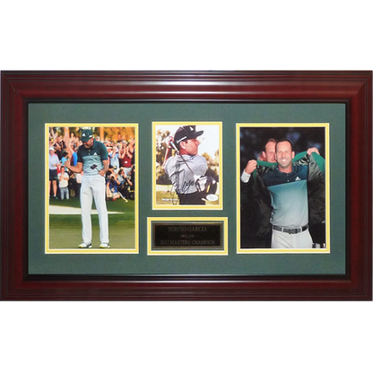 Sergio Garcia Autographed 2017 Masters Champion Tribute Collage Frame
