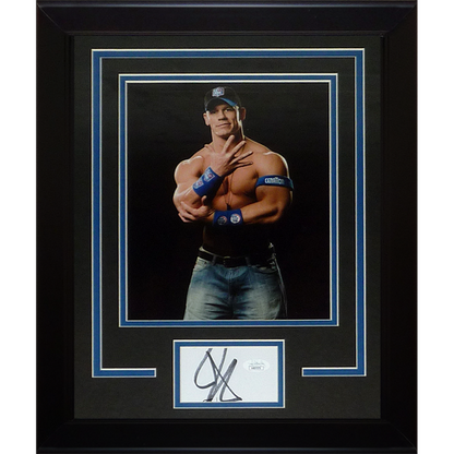John Cena Autographed WWE Wrestling "Signature Series" Frame - JSA