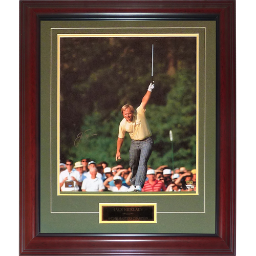 Jack Nicklaus Autographed Golf (1986 Masters) Deluxe Framed 16x20 Photo - Fanatics