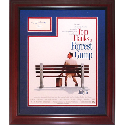 Tom Hanks Autographed Forrest Gump 11x17 Movie Poster Frame with Signature - JSA