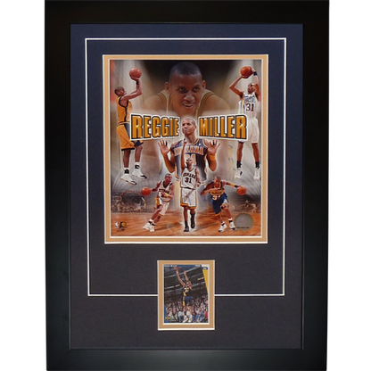 Reggie Miller Autographed Indiana Pacers "Signatures Series" Frame - JSA
