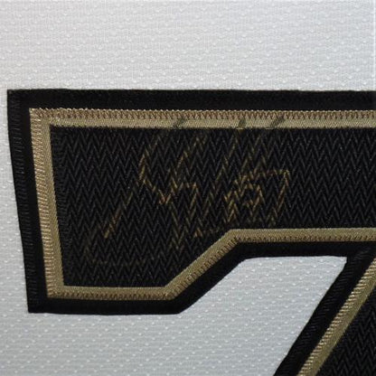 Sidney Crosby Autographed Pittsburgh Penguins (CCM White #87) Deluxe Framed Jersey - Beckett