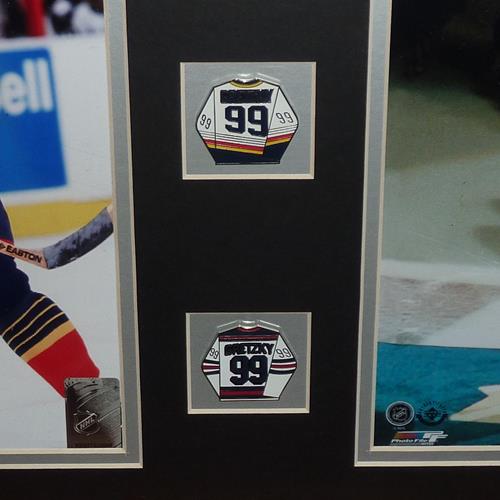 Wayne Gretzky Autographed Kings / Oilers / Rangers / Blues Deluxe Framed 8x10 Photo Piece - JSA