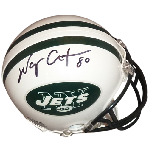 Wayne Chrebet Autographed New York Jets Mini Helmet - JSA
