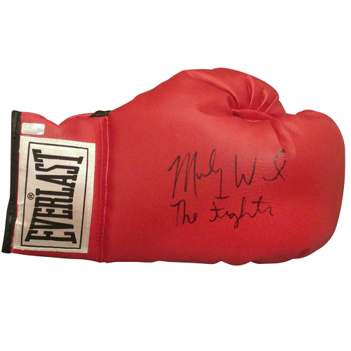 Micky Ward Autographed Everlast Red Boxing Glove w/ "The Fighter"