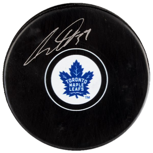 Auston Matthews Autographed Toronto Maple Leafs Hockey Puck - JSA