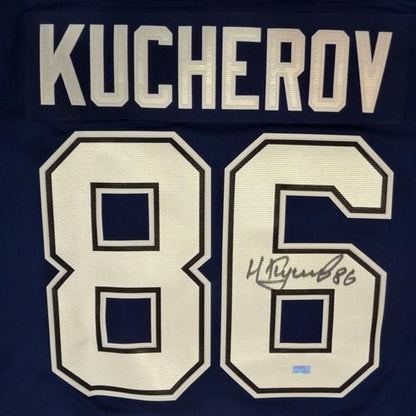 Nikita Kucherov Autographed Tampa Bay Lightning (Blue #86) Fanatics Jersey - Fanatics
