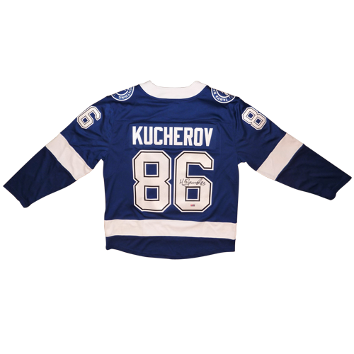 Nikita Kucherov Autographed Tampa Bay Lightning (Blue #86) Fanatics Jersey - Fanatics