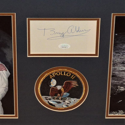 Buzz Aldrin Autographed Apollo 11 Moon Landing Deluxe Framed Tribute Piece - JSA