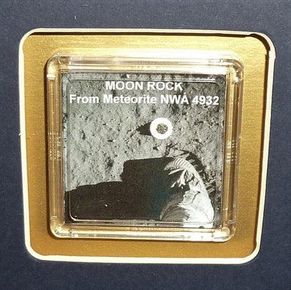 Buzz Aldrin Autographed Apollo 11 Moon Landing Deluxe Frame with 11x14 Photo, Mission Patch and Genuine Moon Rock - JSA