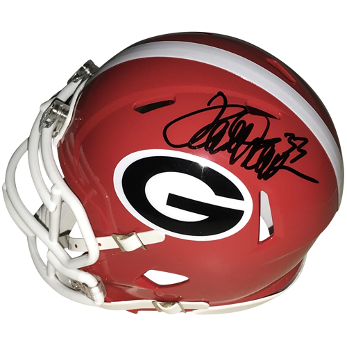 Terrell Davis Autographed Georgia Bulldogs Mini Helmet
