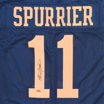 Steve Spurrier Autographed Florida Gators (Blue #11) Custom Jersey - JSA