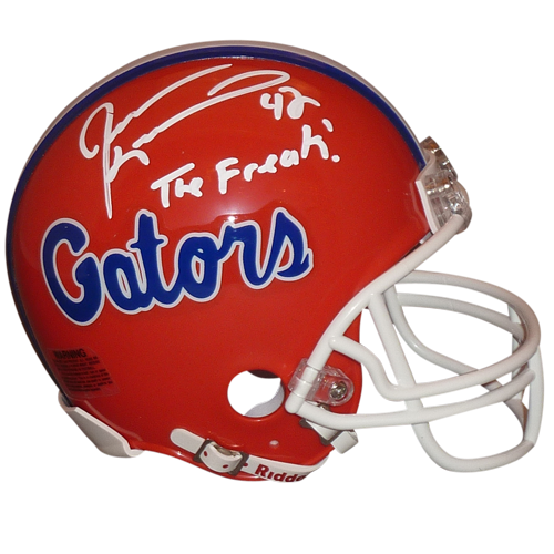 Jevon Kearse Autographed Florida Gators Mini Helmet w/ The Freak