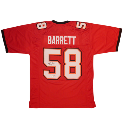 Shaquil Barrett Autographed Tampa Bay (Red #58) Custom Jersey - JSA