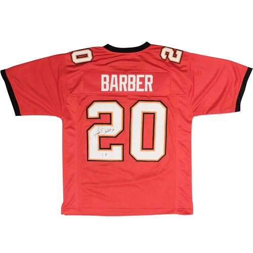 Ronde Barber Autographed Tampa Bay (Red #20) Custom Jersey - Radtke