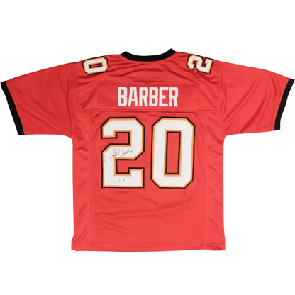 Ronde Barber Autographed Tampa Bay (Red #20) Custom Jersey - Radtke