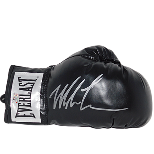 Mike Tyson Autographed Everlast Black Boxing Glove - Tyson Holo
