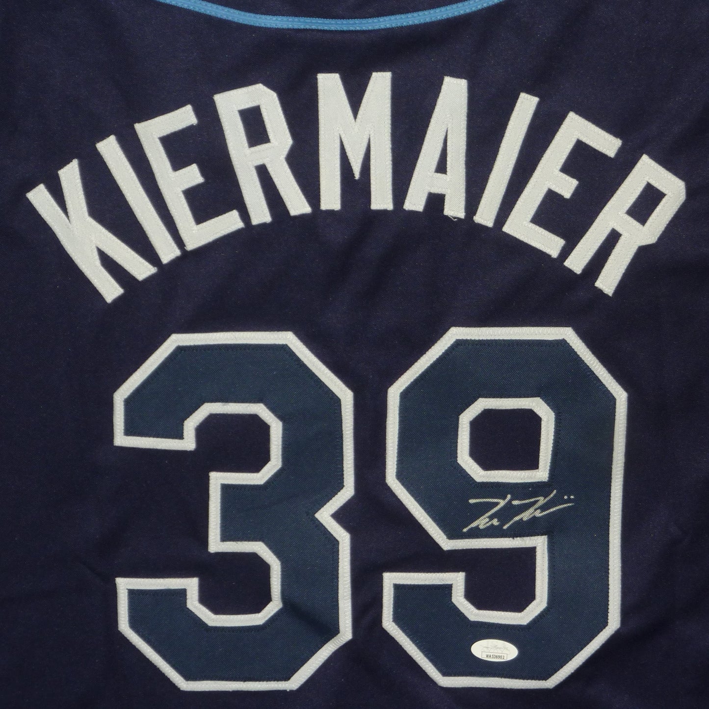 Kevin Kiermaier Autographed Tampa Bay Rays (Royal Blue #39) Majestic Jersey - JSA