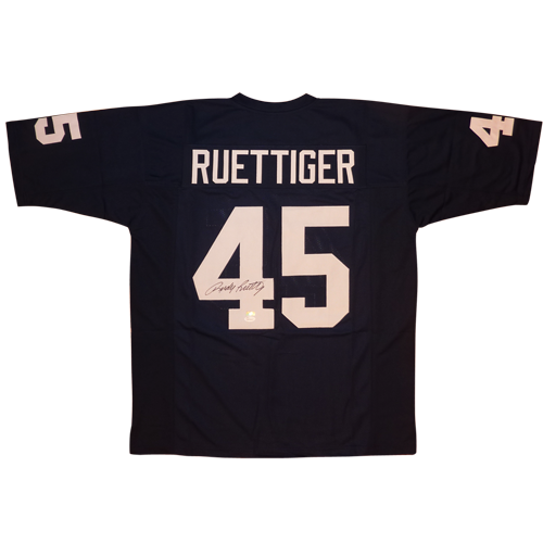 Rudy Ruettiger Autographed Notre Dame (Navy Blue #45) Custom Stitched Jersey