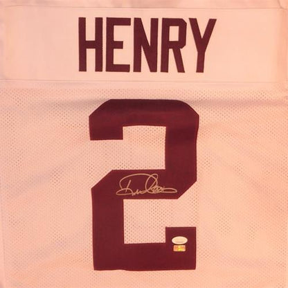 Derrick Henry Autographed Alabama (White #2) Custom Jersey - JSA