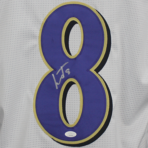 White lamar jackson deals jersey