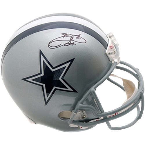 Emmitt Smith Autographed Dallas Cowboys Deluxe Full-Size Replica Helmet - Beckett