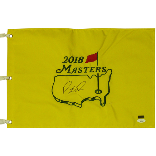 Patrick Reed Autographed 2018 Masters Golf Pin Flag - JSA