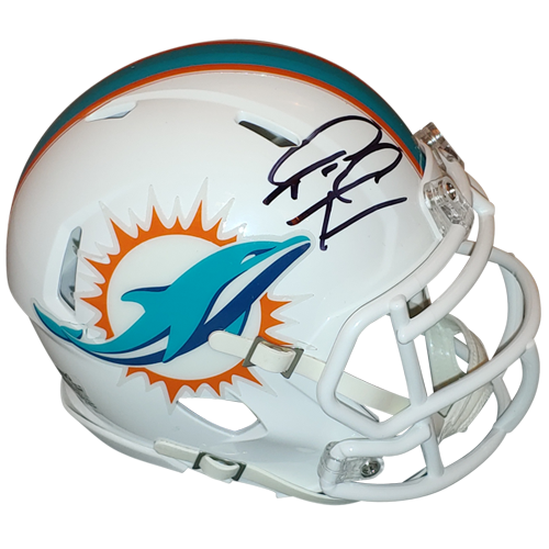 autograph mini football helmets Tua Tagovailoa Autographed Miami Dolphins (Speed) Mini Helmet