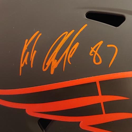 Rob Gronkowski Autographed New England Patriots ECLIPSE Deluxe Full-Size Replica Helmet - Radtke