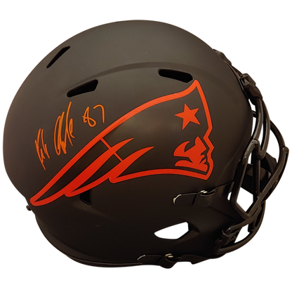 Rob Gronkowski Autographed New England Patriots ECLIPSE Deluxe Full-Size Replica Helmet - Radtke