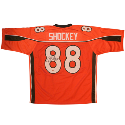 Jeremy Shockey Autographed Miami Hurricanes (Orange #88) Custom Jersey