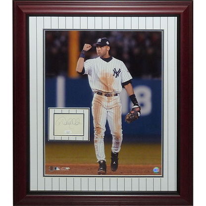 Framed Derek Jeter New York Yankees Autographed 16'' x 20'' Final