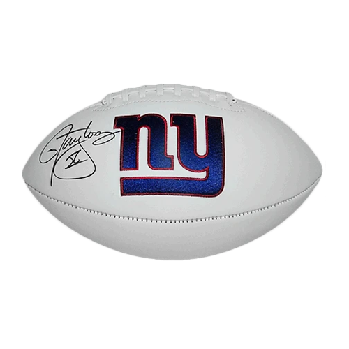 Lawrence Taylor Autographed New York Giants Logo Football - JSA