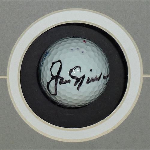 Jack Nicklaus, Arnold Palmer And Gary Player Autographed Golf Ball Shadowbox Deluxe Frame - JSA Full Letters
