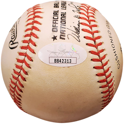 Harry Caray Autographed ONL Baseball - Cubs Announcer - JSA Full Letter