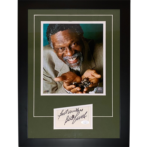 Bill Russell Autographed Boston Celtics Signature Series Frame - JSA ...