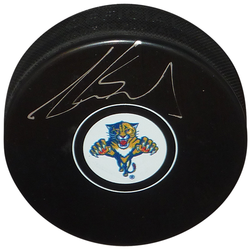Aaron Ekblad Autographed Florida Panthers Hockey Puck - Fanatics