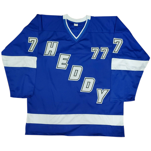 Victor Hedman Autographed Tampa Bay (Blue #77) Custom Jersey - JSA