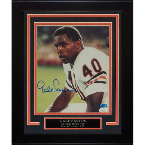 Gale Sayers Autographed Chicago Bears Framed 8x10 Photo - JSA