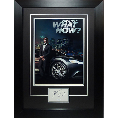 Kevin Hart What Now 11x17 Poster Deluxe Framed with Autograph - JSA