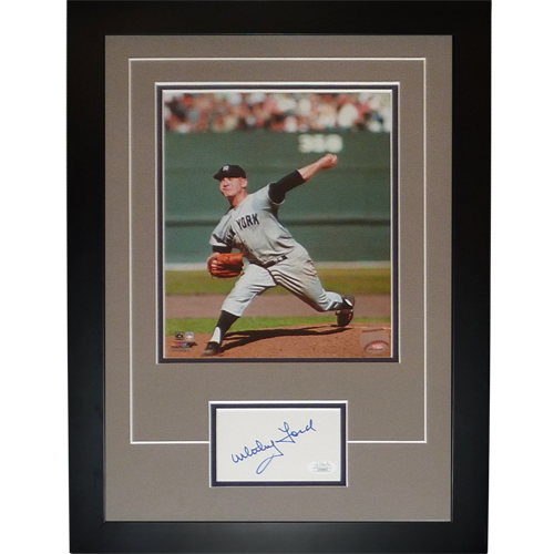 Whitey Ford Autographed New York Yankees Signature Series Frame - JSA