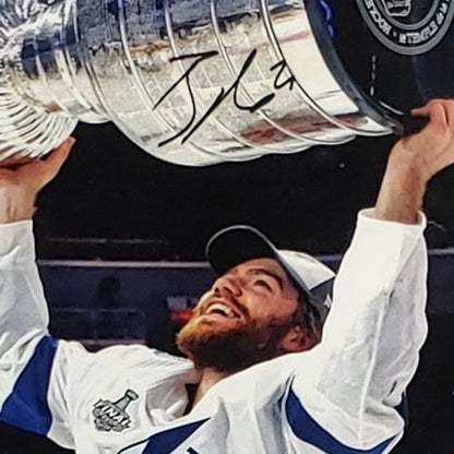 Brayden Point Autographed Tampa Bay Lightning (Stanley Cup Trophy) Framed 8x10 Photo - Fanatics