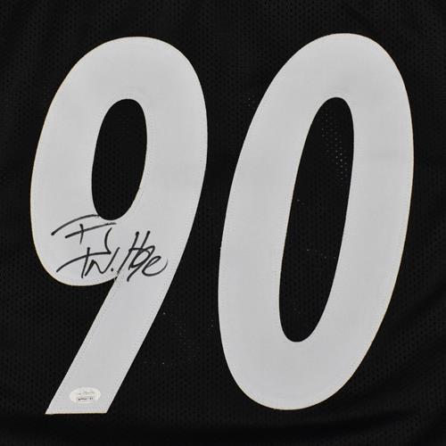 T.J. Watt Autographed Pittsburgh (Black #90) Custom Jersey - Beckett