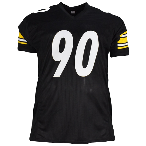 T.J. Watt Autographed Pittsburgh (Black #90) Custom Jersey - Beckett